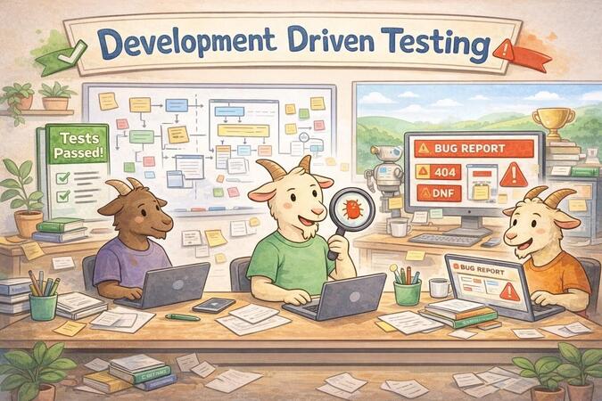 Development Driven Testing: test what matters, when it matters